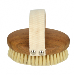 C10537 Acacia Wood Body Brush with Strap