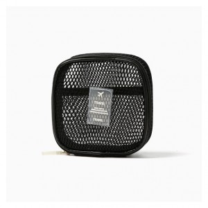 F17131 Black Mesh Cosmetic Bag