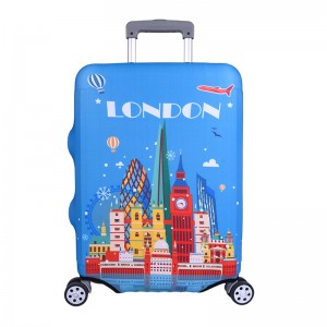 G06071-1 London Cityscape Luggage Cover for 24-inch Suitcase (Dust-proof Protector)