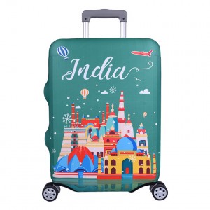 G06071 India Cityscape Luggage Cover for 28-inch Suitcase (Dust-proof Protector)