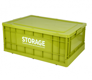 H01117 67L Foldable Outdoor Storage Box, PP Material for Large-capacity Organization