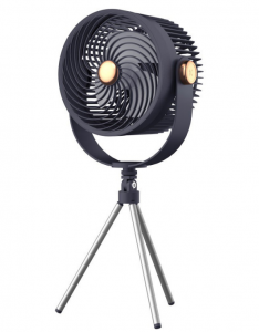 H02149 Outdoor Tripod Fan, Multi-functional ABS & PP Construction for Camping & Patio Use