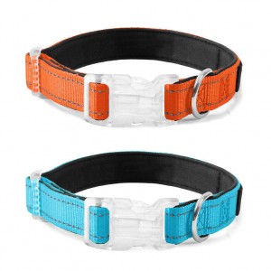 Y06003 Reflective Adjustable Pet Collar (Durable Nylon Dog & Cat Collar with Safety Buckle)