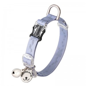 Y06005 TRUELOVE Adjustable Cat Collar with Bell & Charm (Stylish & Safe Pet Neck Strap for Cats)