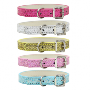 Y06011 Sparkling Rhinestone Pet Collar (Luxury Adjustable Collar for Dogs & Cats)