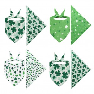 Y07005 Shamrock Pet Bandana Set (St. Patrick’s Day Themed Dog & Cat Bandanas)