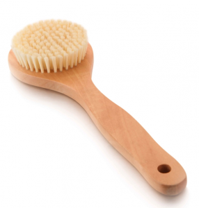 C10406 Wooden Handle Body Brush with Natural Bristles for Shower and Exfoliation