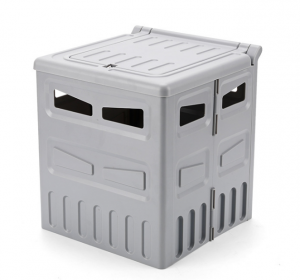 H02178 Foldable ABS Trash Bin, Multi-functional Organizer for Home & Outdoor Use